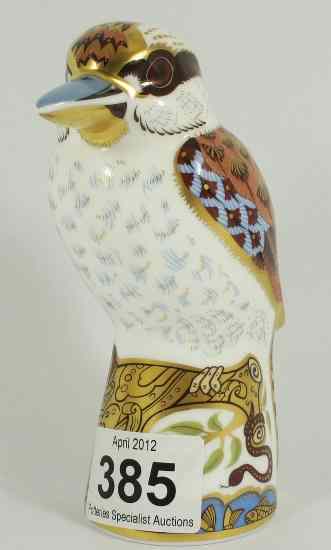 Appraisal: Royal Crown Derby Paperweight Kookaburra Boxed