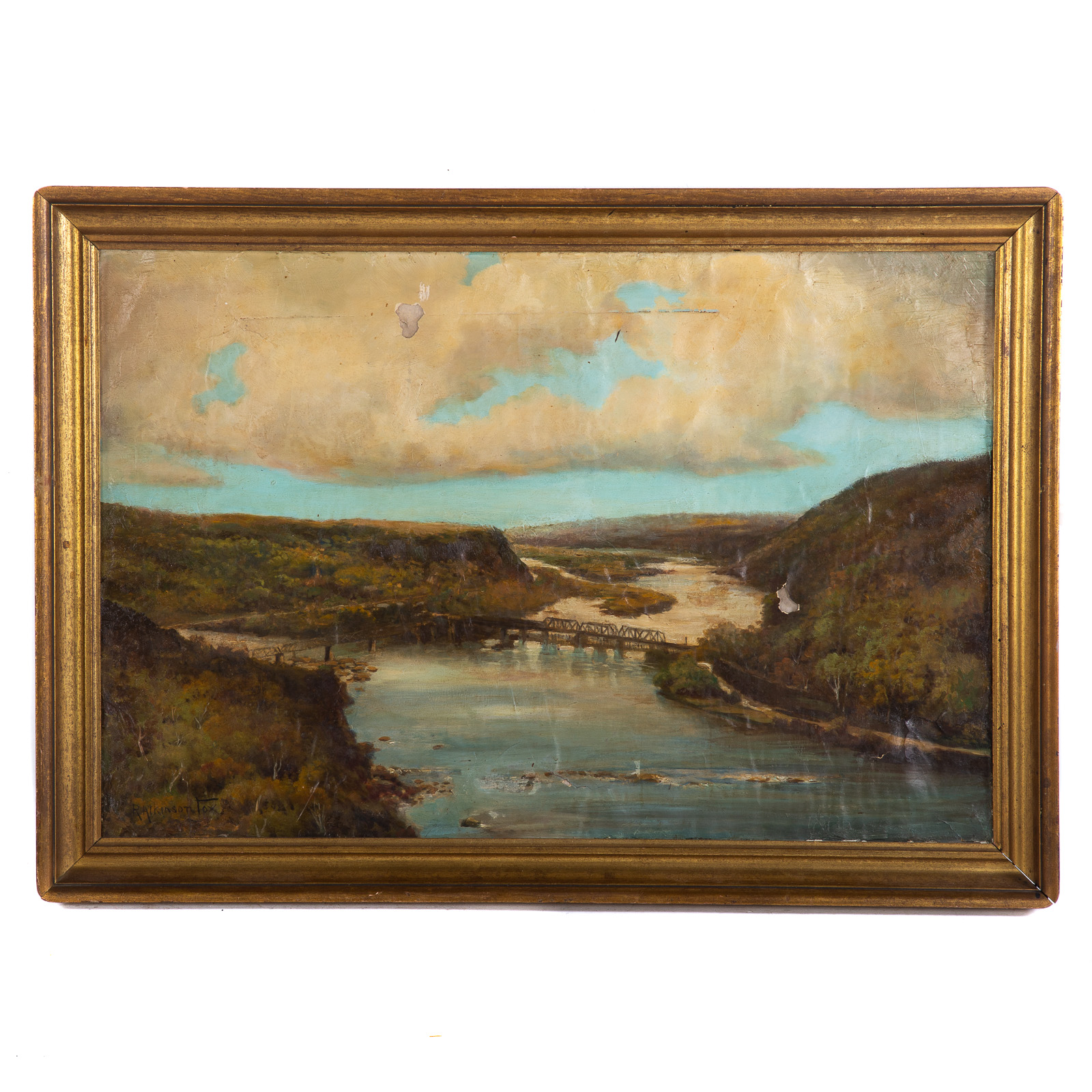 Appraisal: ROBERT ATKINSON FOX HARPER'S FERRY OIL American - Oil on