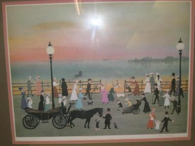 Appraisal: HELEN BRADLEY Evening on the Promenade reproduction in colours limited