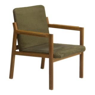 Appraisal: DANISH MID-CENTURY MODERN TEAKWOOD ARMCHAIR Danish mid-century modern teakwood armchair