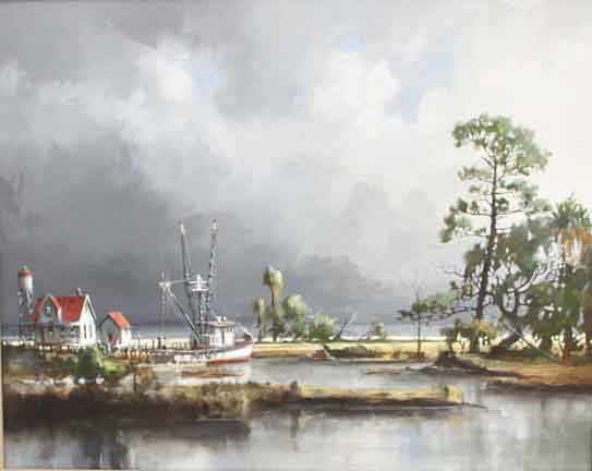 Appraisal: Dan Dunn American th century COVE NEAR ELONIA GEORGIA oil