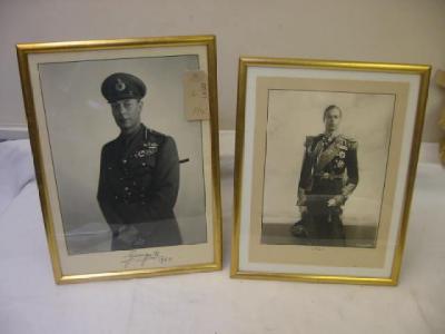 Appraisal: A photograph of King George VI by Dorothy Wilding autographed