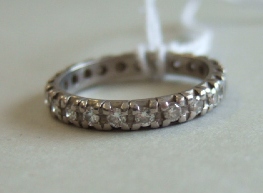 Appraisal: A diamond set full eternity ring mounted with circular cut