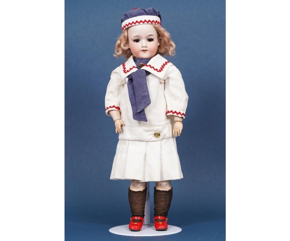 Appraisal: German Armand Marseille doll with composition joints dressed in a