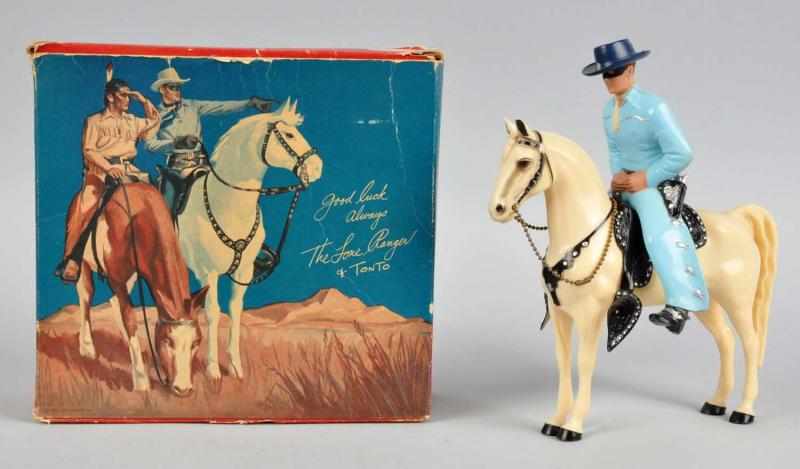 Appraisal: Hartland Lone Ranger Horse Rider Description Complete set includes hat