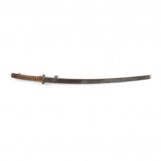 Appraisal: JAPANESE WWII NCO KATANA SWORD - in blade numbered on