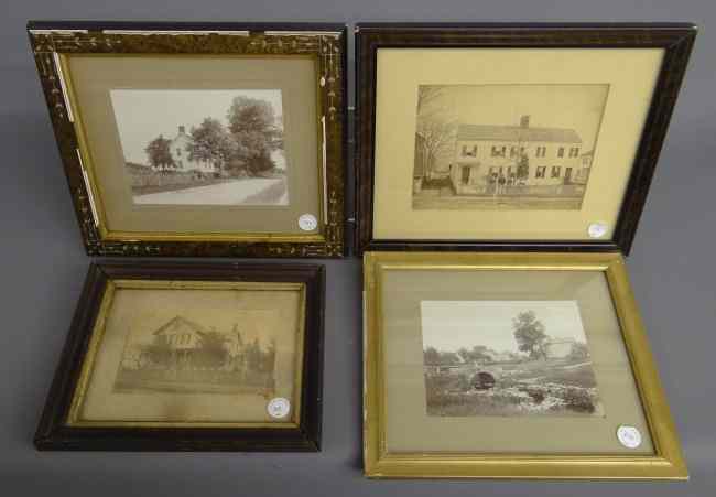 Appraisal: Lot early framed house photos