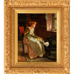 Appraisal: Francis Sydney Muschamp British - The Lady oil on canvas