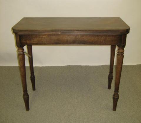 Appraisal: A MAHOGANY FOLDING TEA TABLE early to mid th century