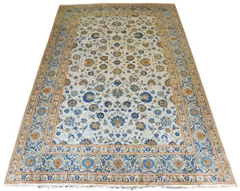 Appraisal: RUG Semi-antique Kashan carpet hand-made in Iran c wool pile