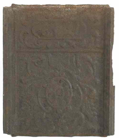 Appraisal: Cast iron stove plate Front of Jamb Stove x For