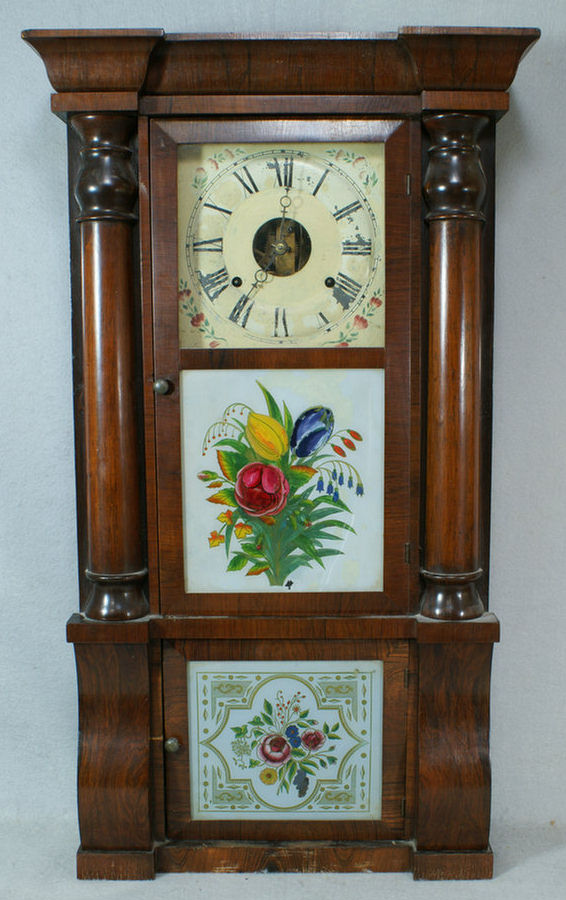 Appraisal: Seth Thomas rosewood large column clock day brass time and