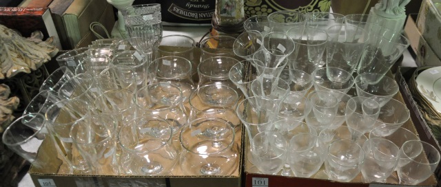 Appraisal: Two Bxs Crystal Stemware