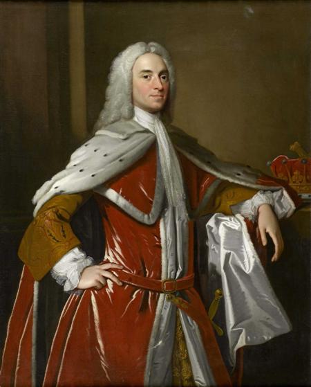 Appraisal: STUDIO OF ALLAN RAMSAY THREE QUARTER LENGTH PORTRAIT OF JAMES