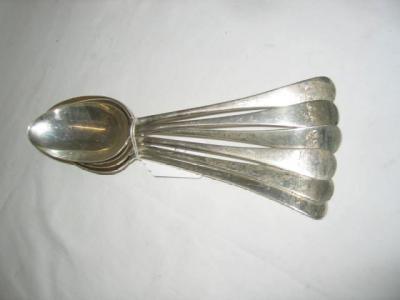 Appraisal: A SET OF SIX TABLE SPOONS in Old English pattern