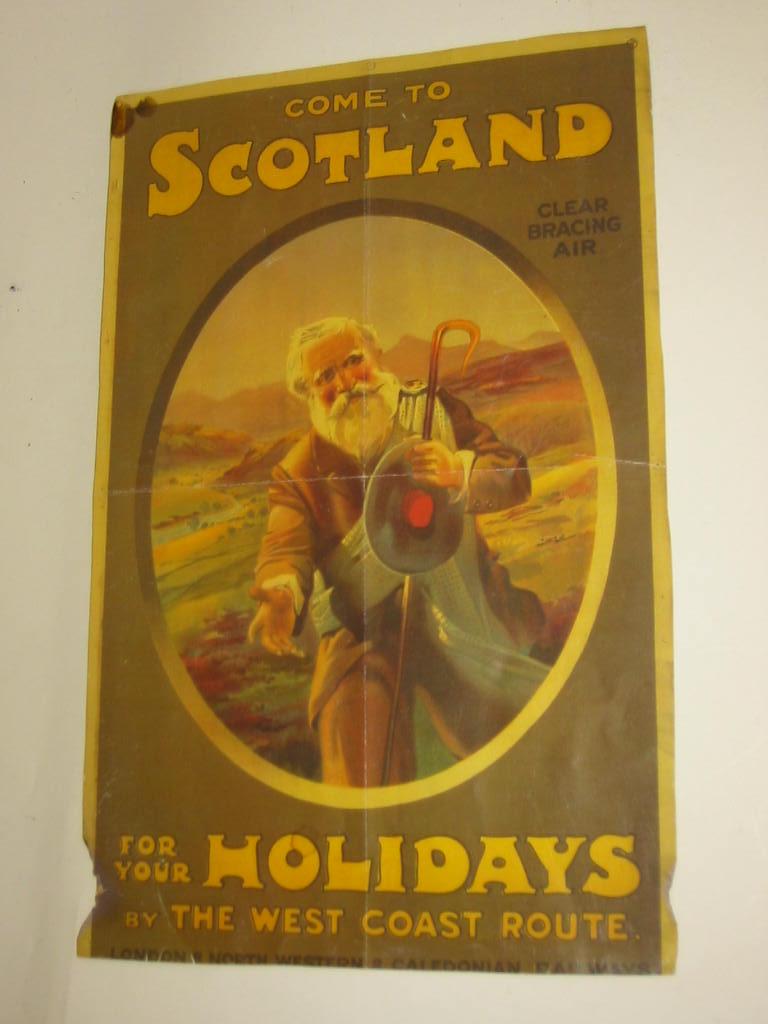 Appraisal: A small London North Western and Caledonian Railways poster Come