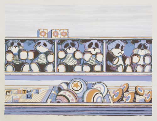 Appraisal: WAYNE THIEBAUD Toy Counter Color screenprint - x mm x