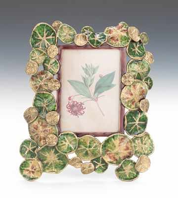 Appraisal: Jay Strongwater Creations Picture Frame Lily Pad Foliage Picture Frame