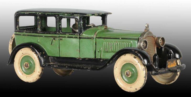 Appraisal: Cast Iron Hubley Green Packard Toy Description Early repaint to