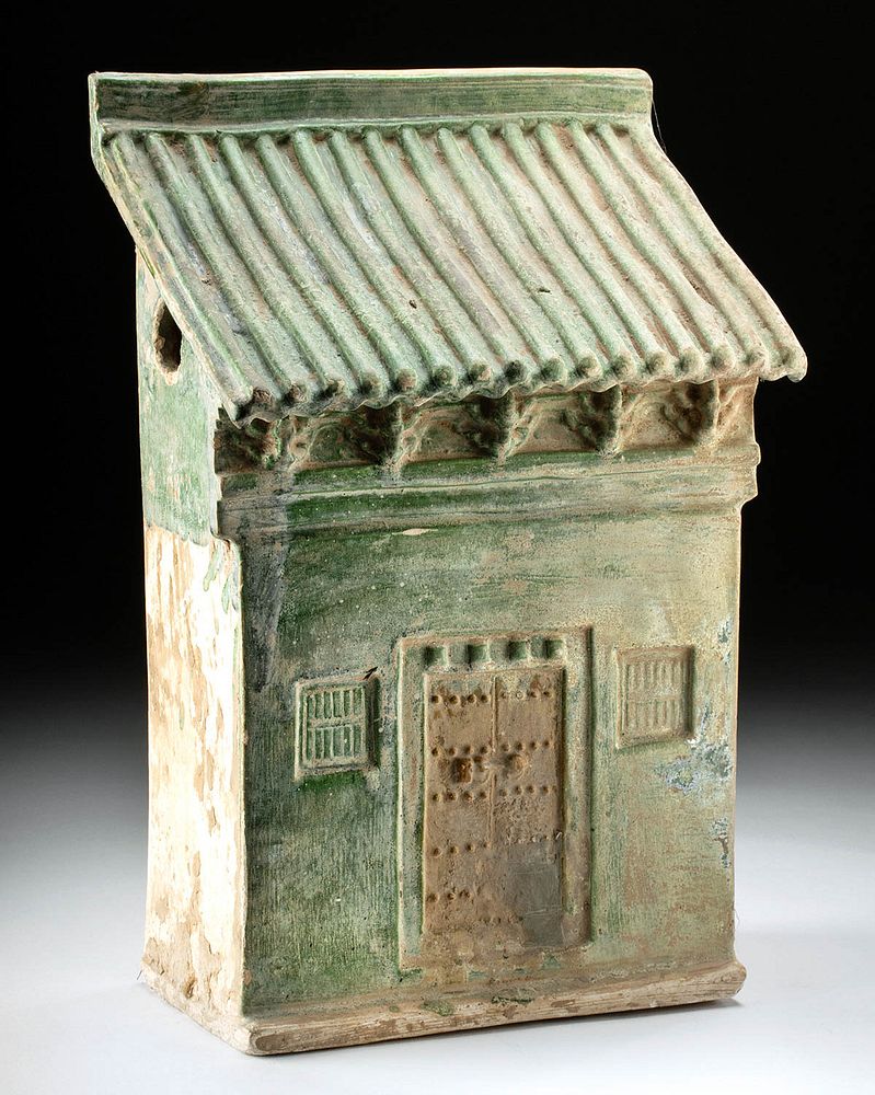 Appraisal: Chinese Ming Dynasty Glazed Pottery House East Asia China Ming