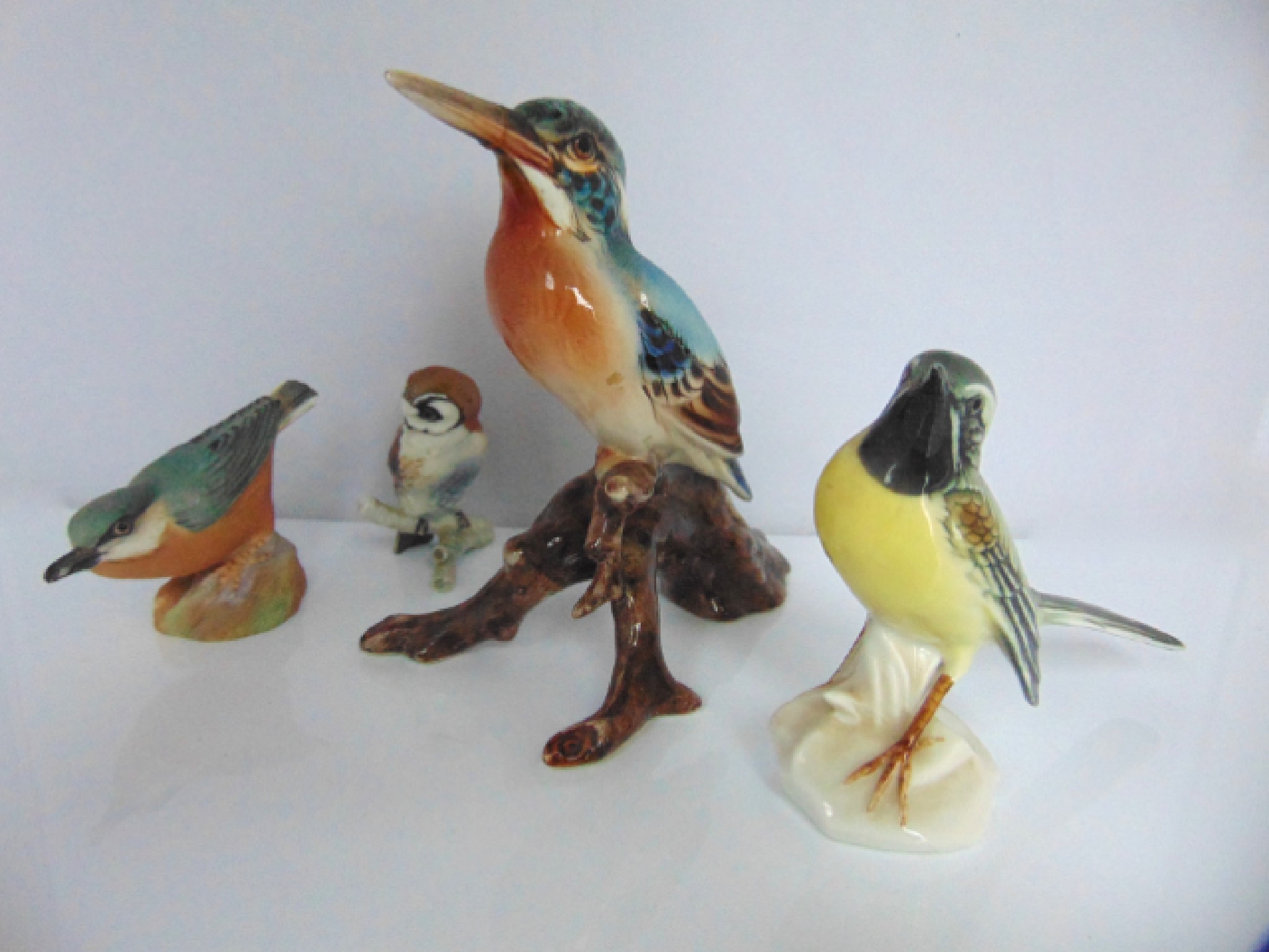 Appraisal: A Royal Worcester model of a nuthatch with printed mark