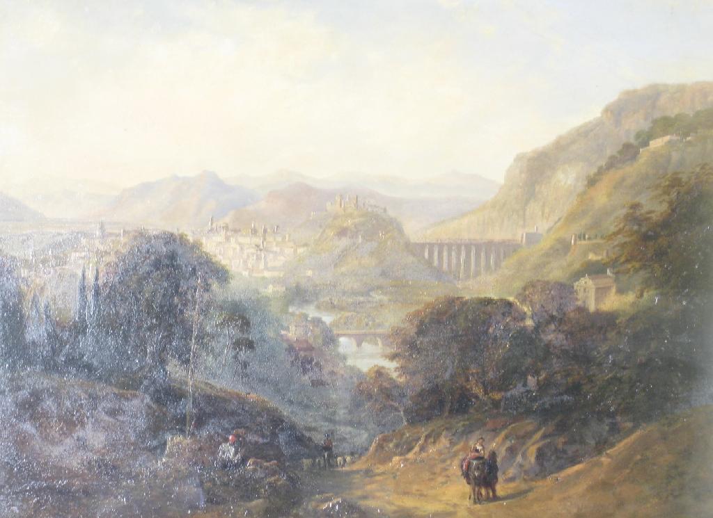 Appraisal: FOLLOWER OF THOMAS MILES RICHARDSON - A mountainous landscape with