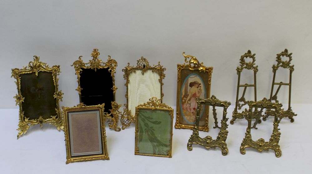 Appraisal: Lot of Assorted Quality Bronze Frames From an Old Westbury