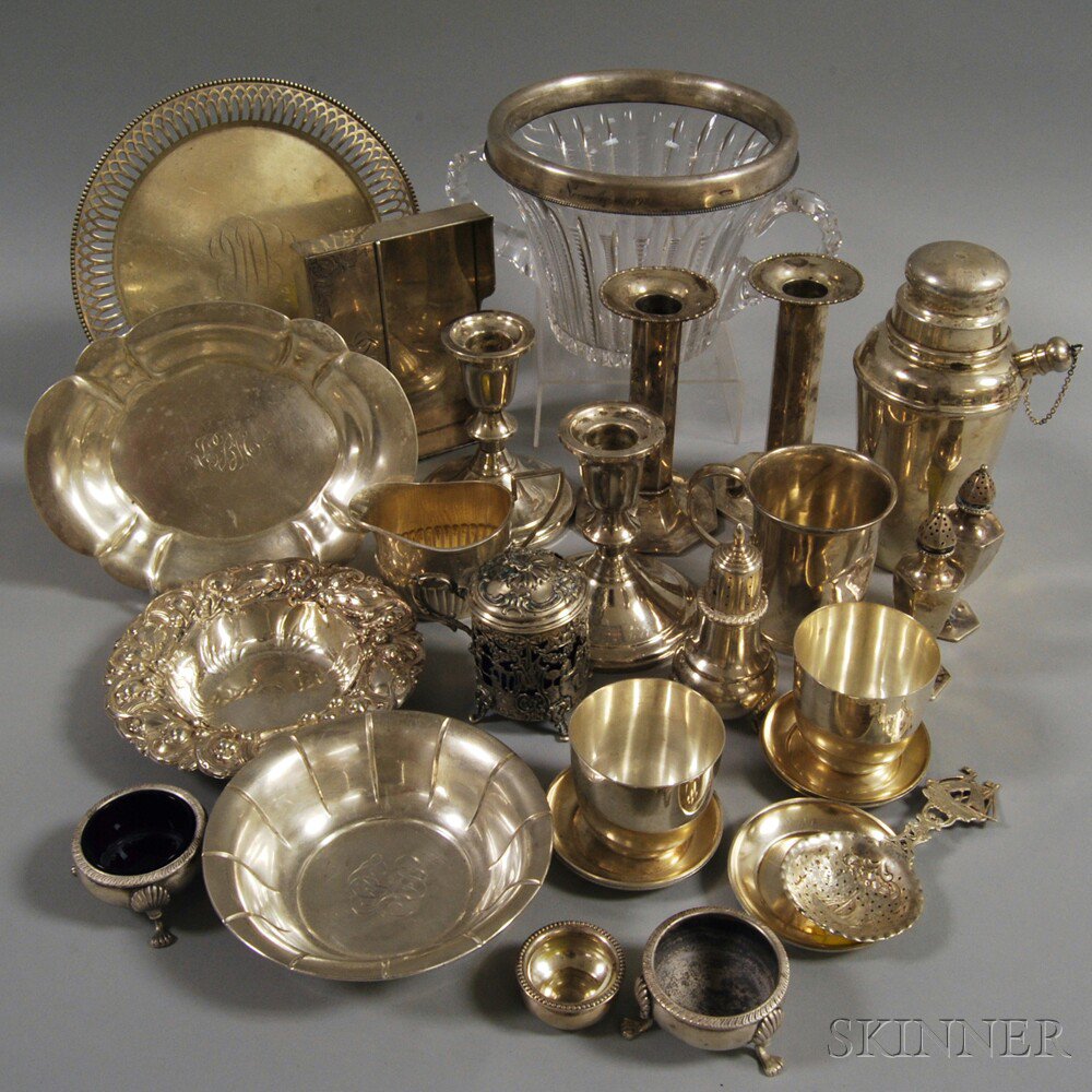 Appraisal: Assorted Group of Mostly Sterling Silver Tableware including a Gorham