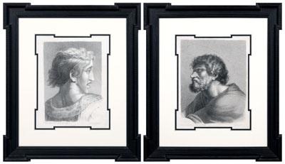 Appraisal: Pair engravings after Raphael Italian - printed in plate quot