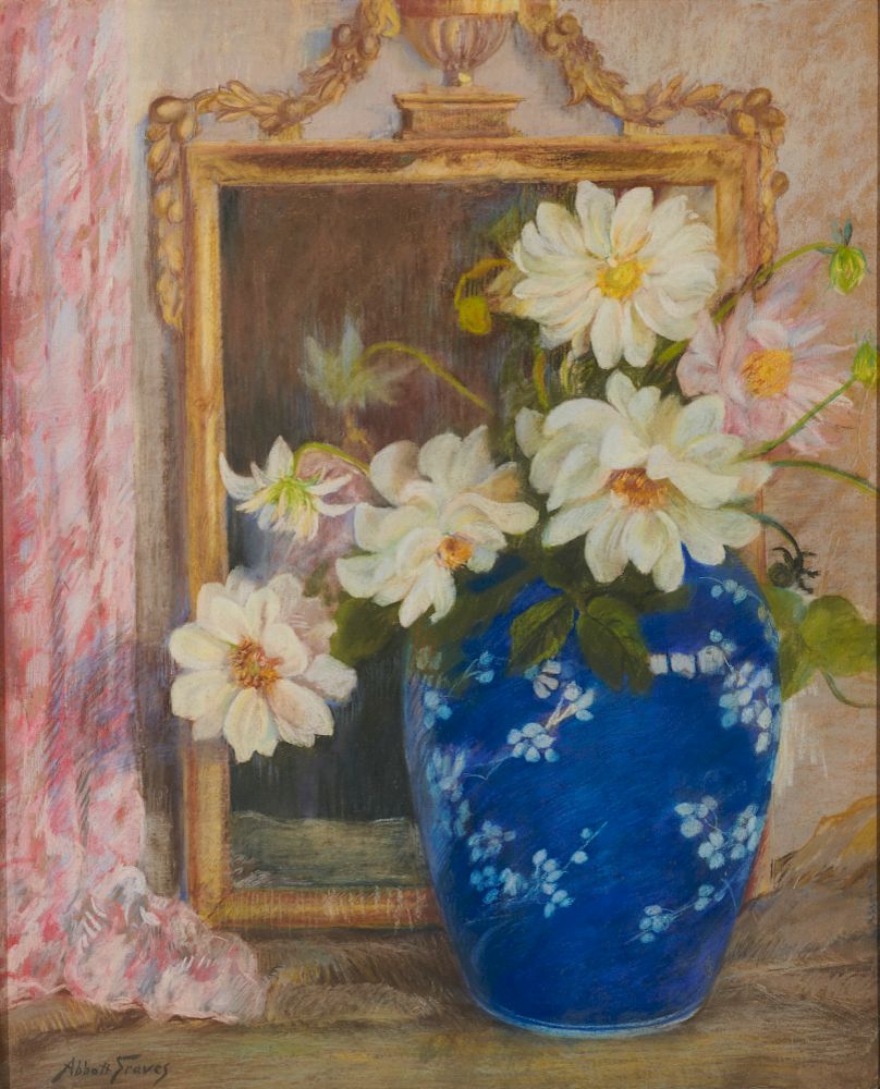 Appraisal: ABBOTT FULLER GRAVES American - Flowers in a Blue Vase