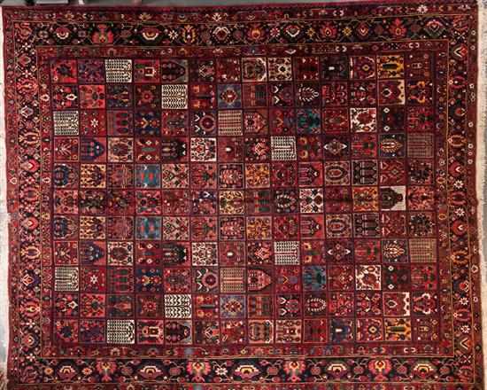 Appraisal: Semi-antique Bahktiari carpet Persia circa x Estimate -