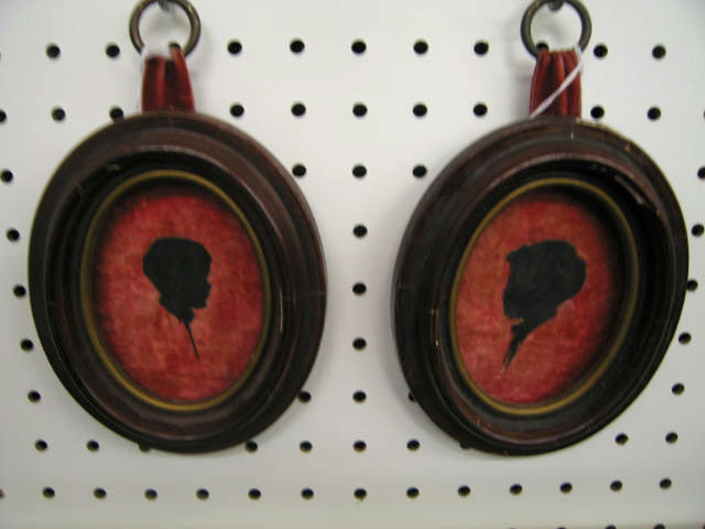 Appraisal: Pair of Framed Silhouttes