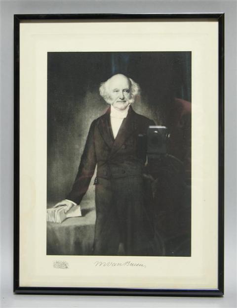 Appraisal: MARTIN VAN BUREN Framed print