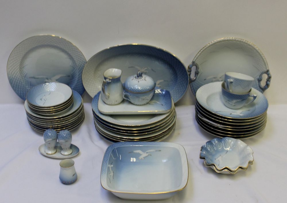 Appraisal: Partial Porcelain Service of Bing Grondhall To inc x plates