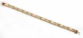 Appraisal: A ct gold fancy link bracelet length approximately cm gms