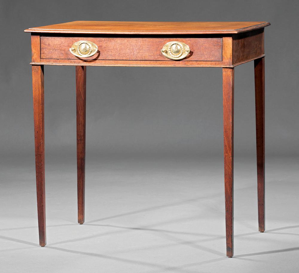 Appraisal: American Federal Mahogany Side Table early th c molded top