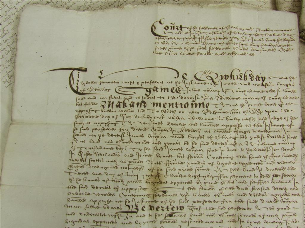 Appraisal: Seventeenth Century Scottish Legal Documents on paper some folded a