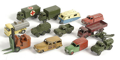 Appraisal: Dinky a group of unboxed Vehicles To include Austin Van