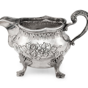 Appraisal: A Tiffany Co Danish Silver Creamer th Century marked 'Tiffany