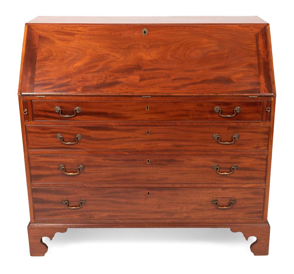 Appraisal: CHIPPENDALE SLANT-LID DESK LATE TH CENTURY HEIGHT WIDTH DEPTH CHIPPENDALE