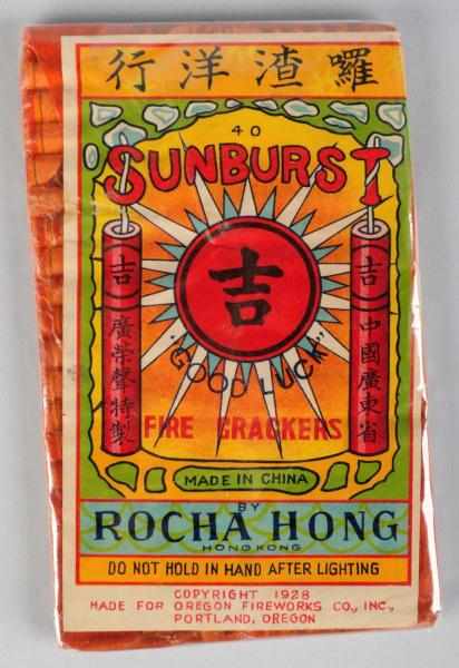 Appraisal: Sunburst -Pack Firecrackers Class Manufactured by Rocha Hong Copyright Made