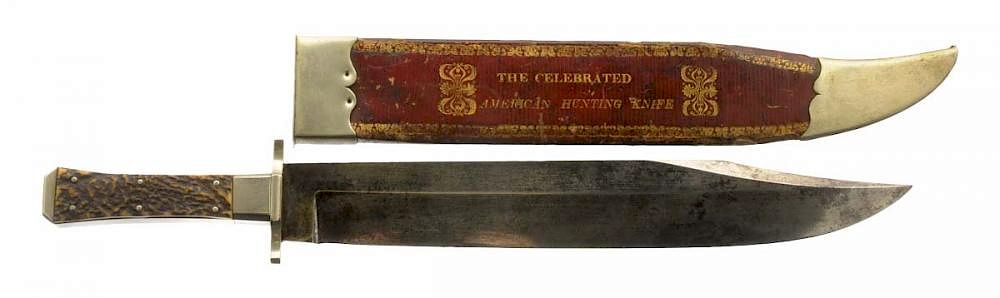 Appraisal: Large English Bowie Knife by W S Butcher for Gravely