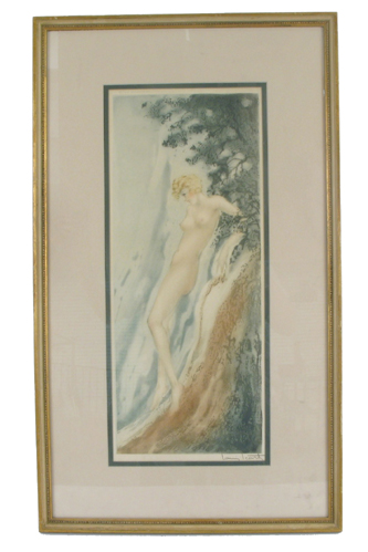 Appraisal: LOUIS ICART ETCHING AND AQUATINT in colors New York -