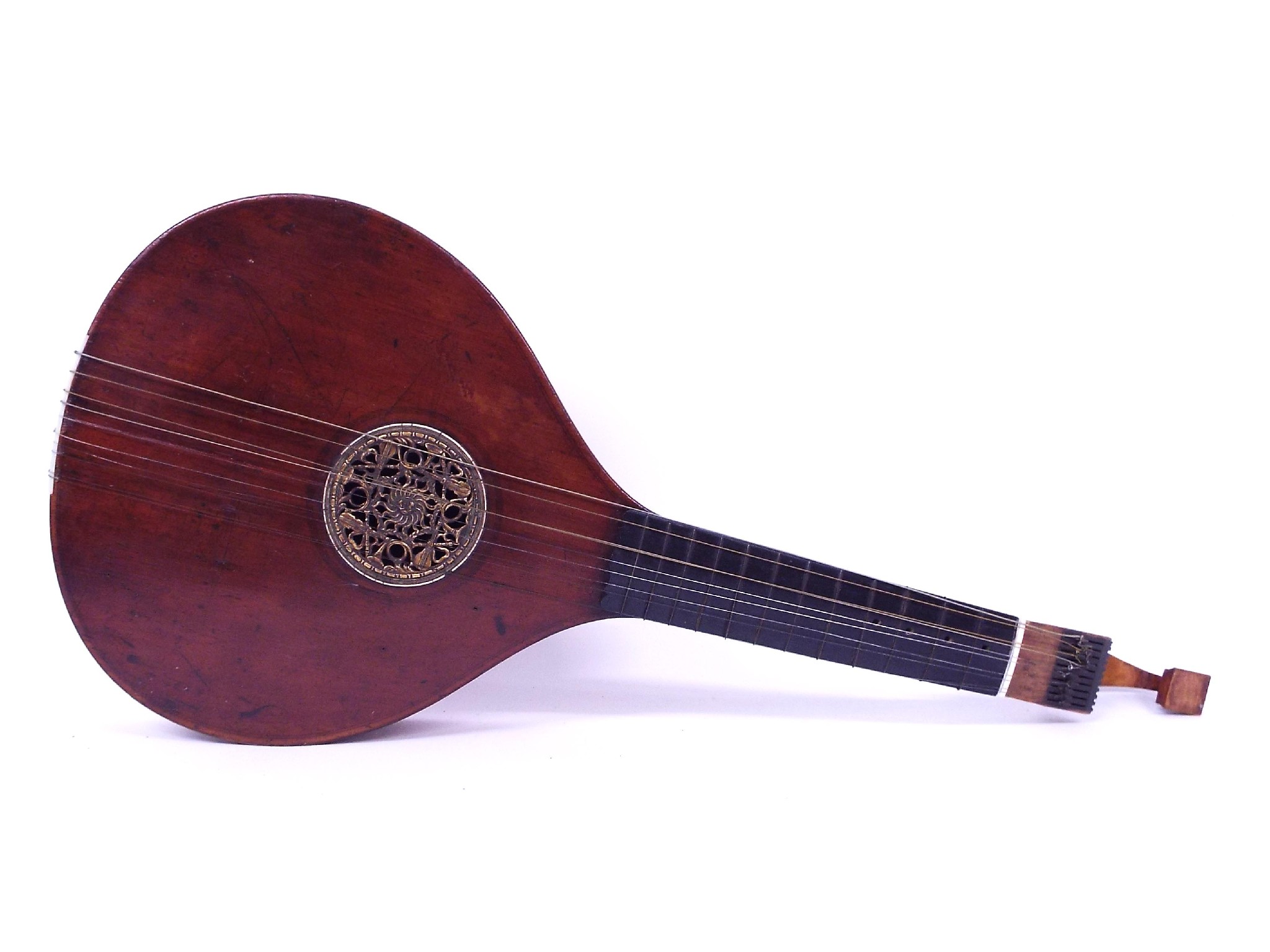 Appraisal: English cittern by and stamped Preston Maker London to the