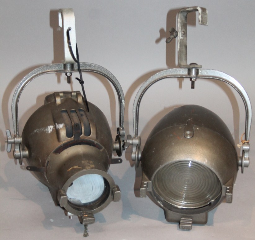 Appraisal: A pair of Strand electric retro design theatre spotlights with