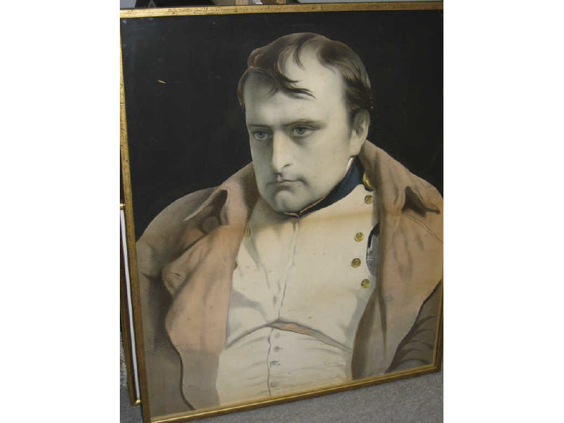 Appraisal: EMILE LASSALLE FRENCH - NAPOLEON ABDIQUANT after Paul Delaroche lithograph