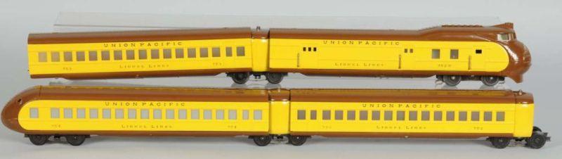 Appraisal: Lot of Lionel O-Gauge Streamliner Description Pre-war Nicely restored City