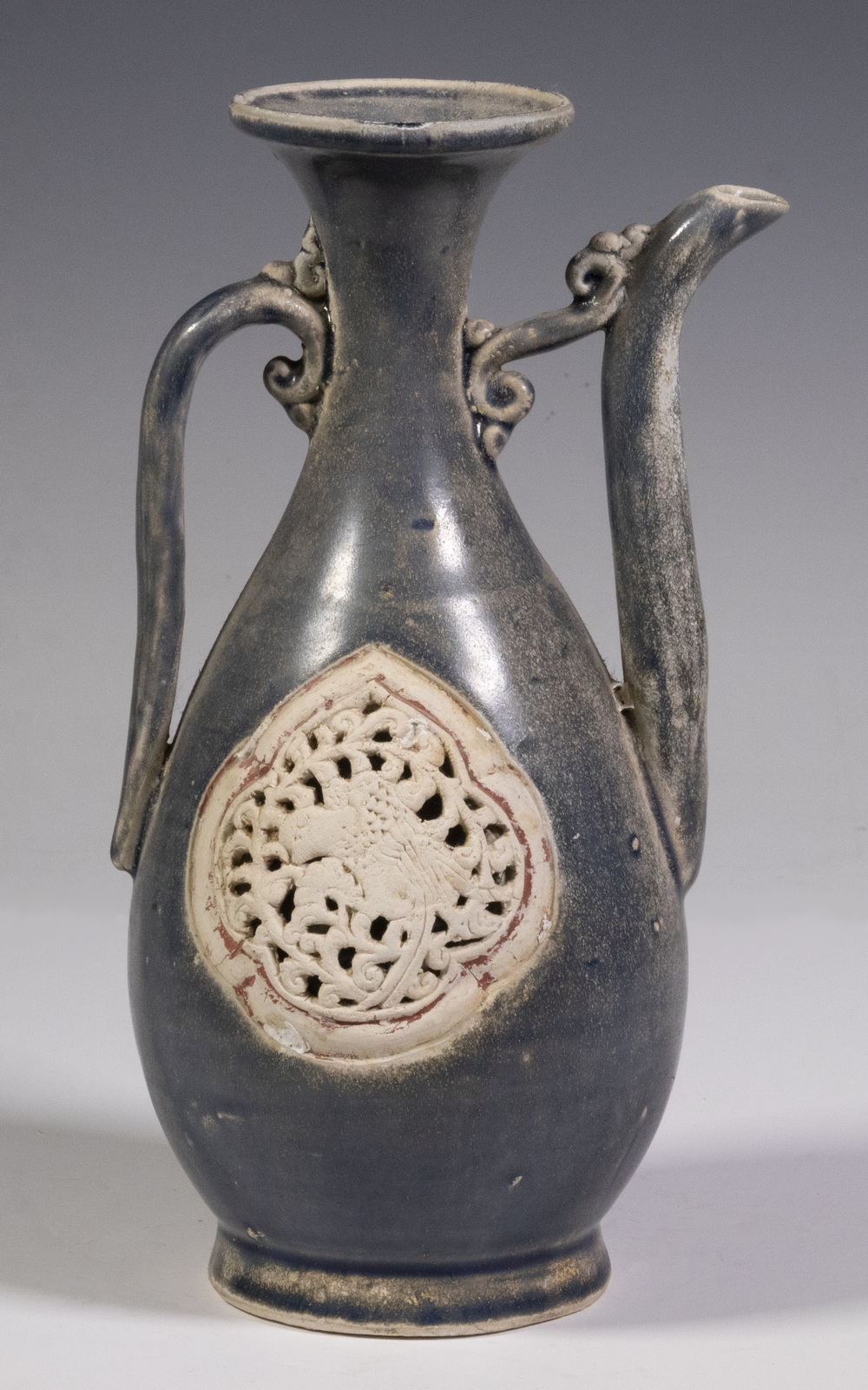 Appraisal: RARE ISLAMIC FORM TH C VIETNAMESE BLUE WHITE EWER FROM