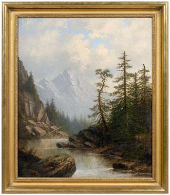 Appraisal: Carl Christian Brenner painting Kentucky - quot Boulder Canon Colorado