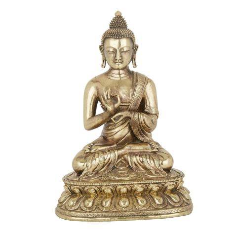 Appraisal: A Bronze Figure of Maitreya Buddha th th Century The